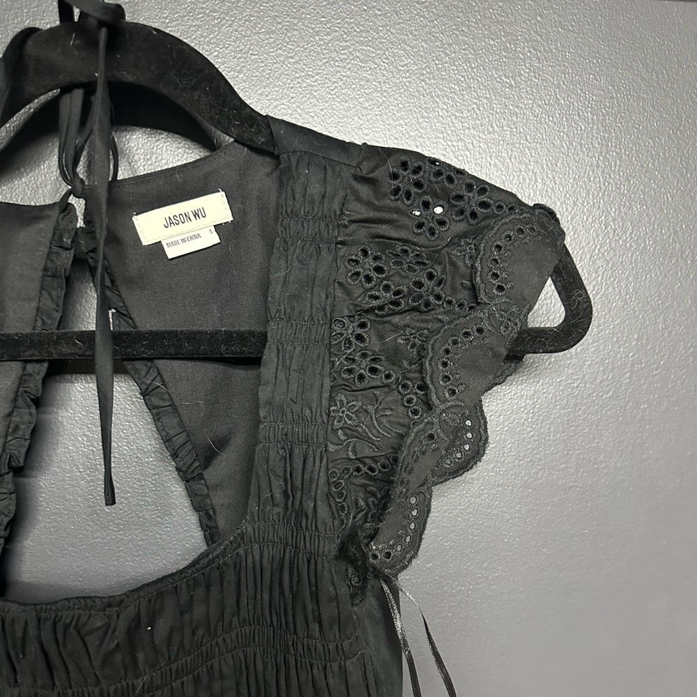 New Jason Wu Eyelet Flutter Sleeve Cut Out Back S… - image 2